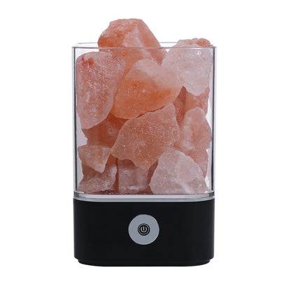 Himalayan crystal salt lamp essential oil diffuser bedside lamp Colorful usb night light batch generation