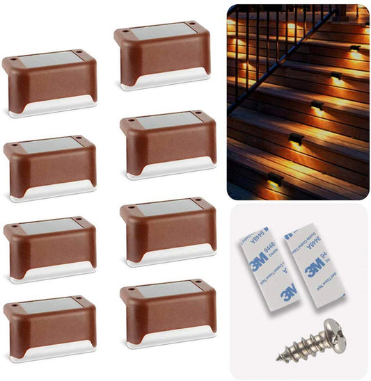 Solar Step Lights Step Lights LED Aisle Lights Fence Lights Outdoor Garden Landscape Lights Garden Stair Lights