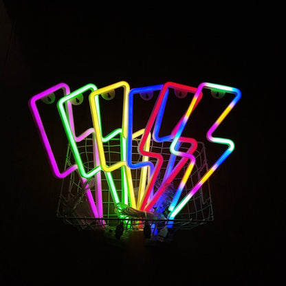 LED neon lights lightning-shaped neon lights ins net red decorative lights