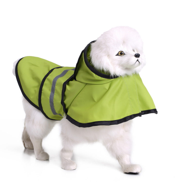 Dog raincoat large dog Golden Retriever big dog pet raincoat reflective dog clothes raincoat poncho