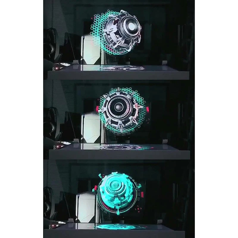 3D Hologram Advertising Display LED Fan Holographic Imaging 3D LED Fan light 3d Display Advertising logo Light Decoration