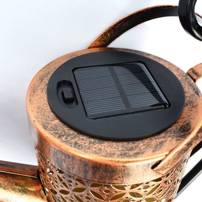 Solar garden lights kettles, showers and lights, outdoor garden landscape decoration