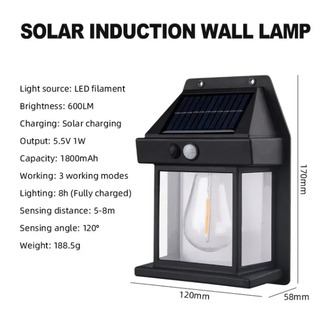 Outdoor Solar Wall Lamp Specifications