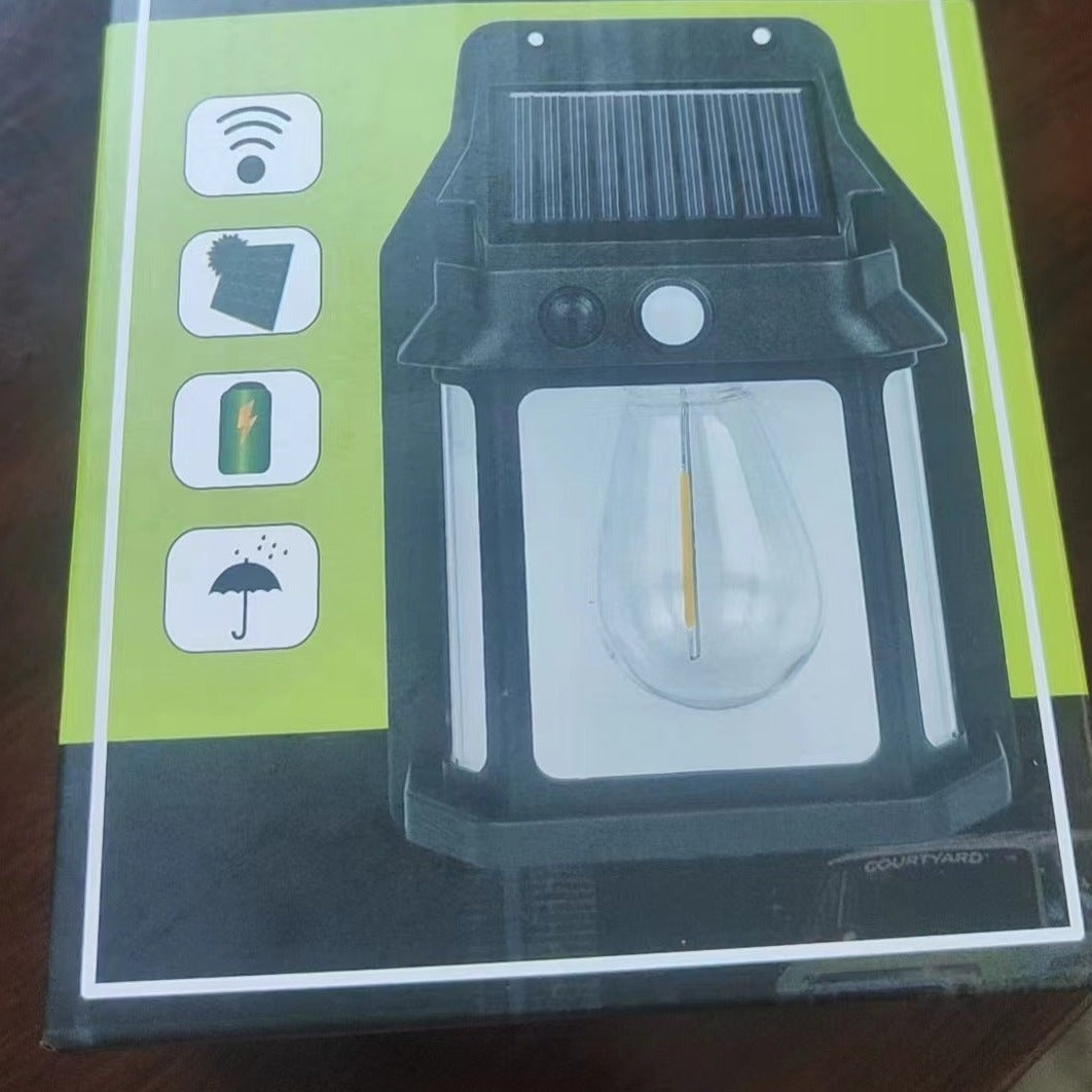 Outdoor Solar Wall Lamp with Packaging